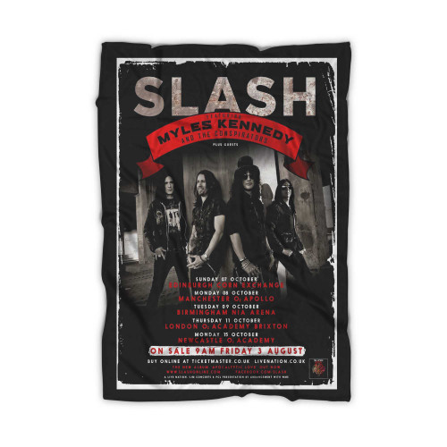 Slash Myles Kennedy Conspirators 2012 Uk Concert Tour Blanket