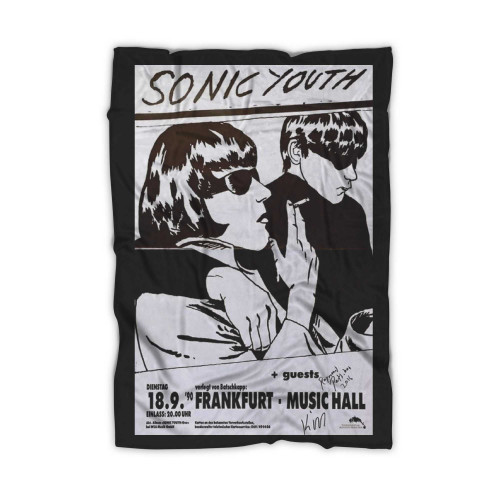 Sonic Youth At Frankfurt Music Hall Canvas Blanket