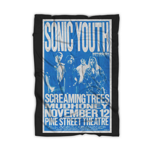 Sonic Youth Screaming Trees Mudhoney Pine Street Theatre Concert Blanket