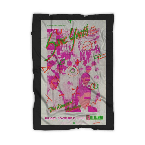 Sonic Youth Vintage Concert Blanket