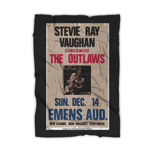 Stevie Ray Vaughan The Outlaws Emens Auditorium Concert Blanket