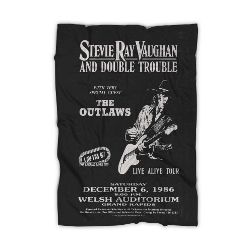 Stevie Ray Vaughan Vintage Concert Blanket
