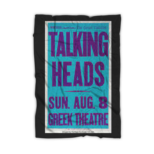 Talking Heads Greek Theatre Concert Blanket