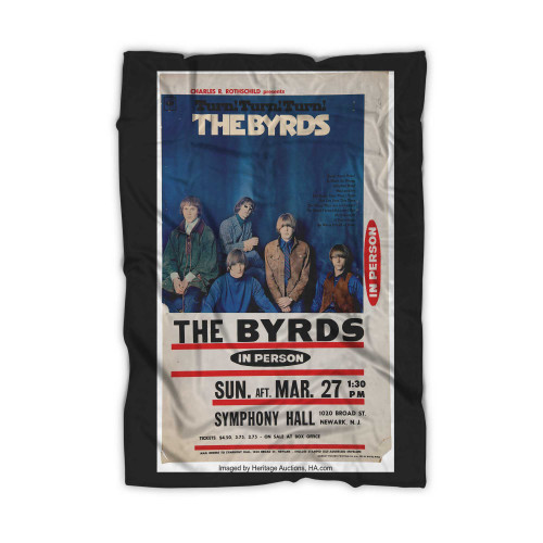The Byrds 1966 Newark Nj Concert Blanket
