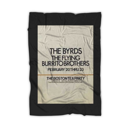 The Byrds And The Flying Burrito Brothers 1969 Boston Tea Party Original Concert Blanket