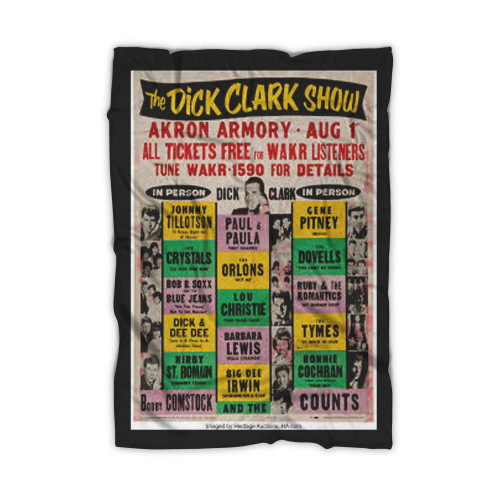 The Dick Clark Show 1963 Vintage Concert Blanket