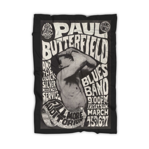 The Paul Butterfield Blues Band Vintage Concert Blanket