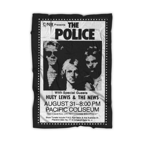 The Police Concert & Tour History Blanket