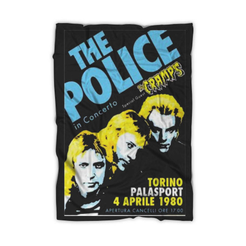 The Police Concert With Special Guest The Cramps 4 Aprile 1980 Blanket