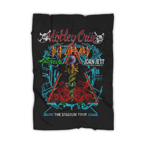 The Stadium Tour Motley Crue Def Leppard Poison Joan Jett Blanket