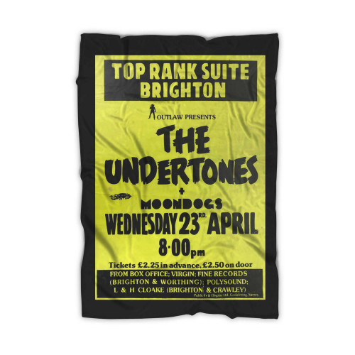 The Undertones 1980 Top Rank Suite Brighton Concert Blanket