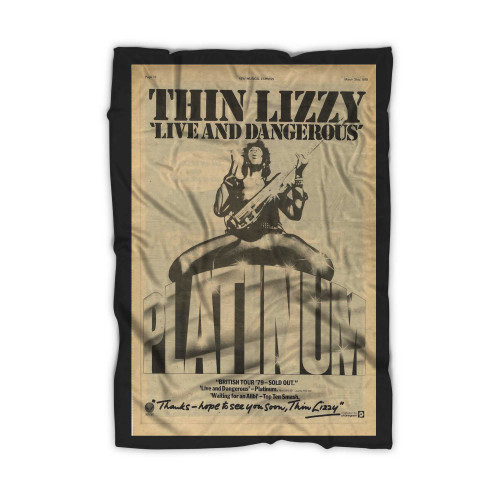 Thin Lizzy Live & Dangerous 2png Blanket