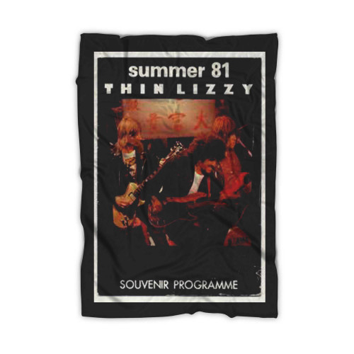 Thin Lizzy Summer 81 Tour 1981 24 Page Concert Blanket