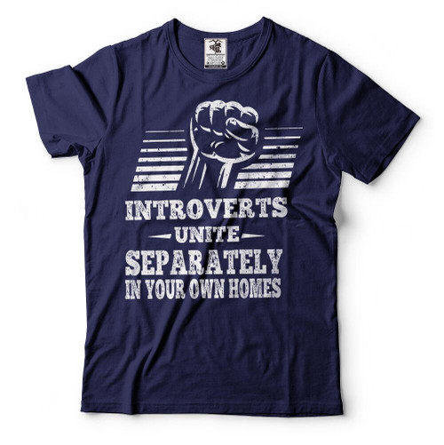 Introverts Unite Humor Man's T-Shirt Tee