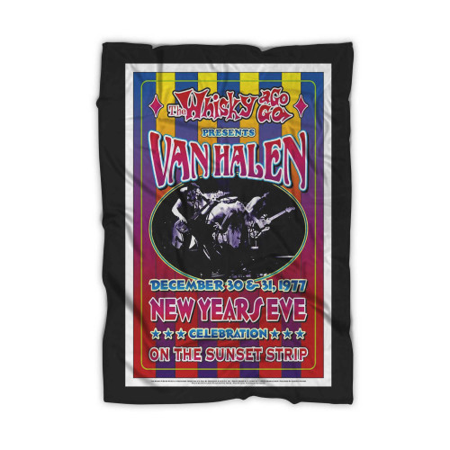 Van Halen At The Whisky A Go Go Concert 1977 Blanket