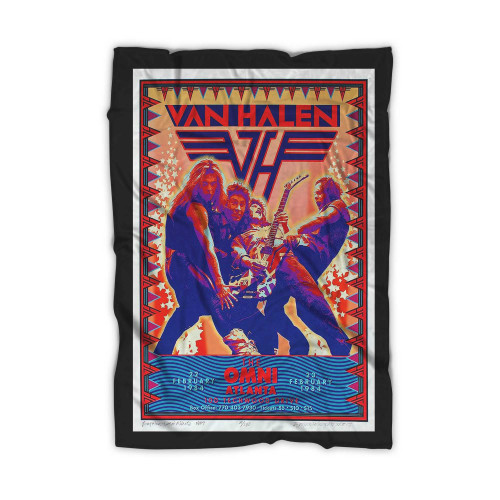 Van Halen New Artist's Tribute 1984 Tour Blanket