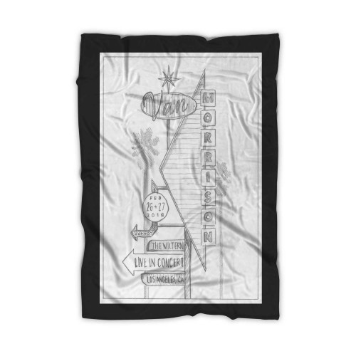 Van Morrison Los Angeles Ca Blanket Van Morrison Los Angeles Ca Blanket