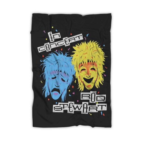 Vintage 1988 Rod Stewart Out Of Order Tour Blanket