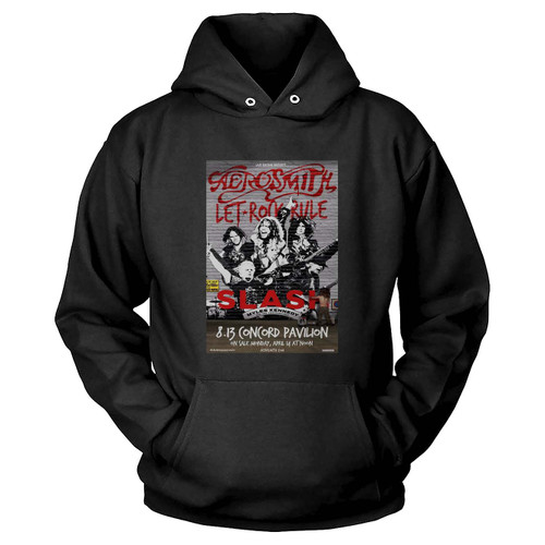 Aerosmith Slash Let Rock Rule Tour 2015 Concord California Concert Hoodie