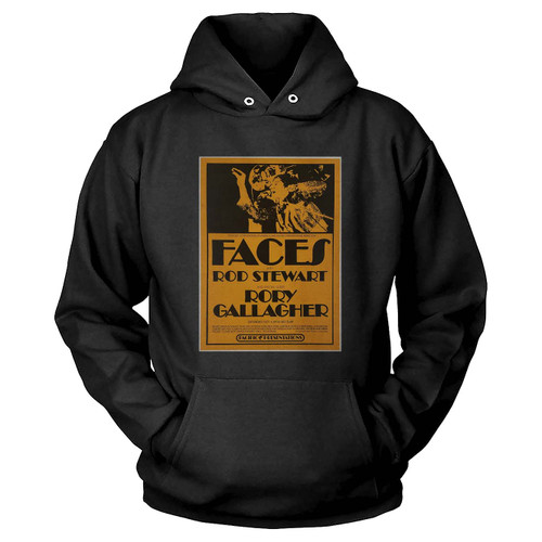 Faces & Rod Stewart Rory Gallagher 1973 Arizona Concert Hoodie