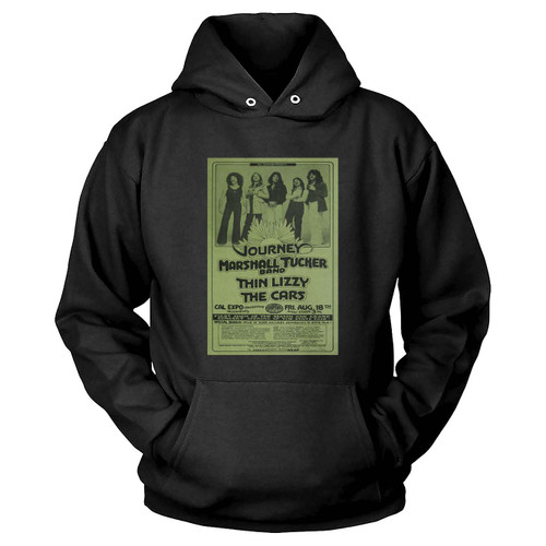 Journey And Thin Lizzy Rock Concert Hoodie