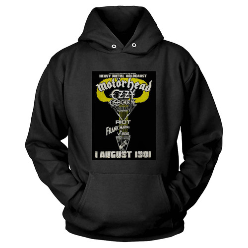 Motorhead Ozzy Osbourne 1981 Concert Hoodie