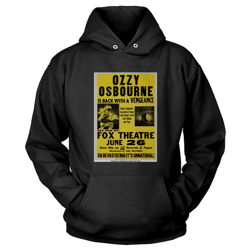 Ozzy Osbourne Fox Theatre Concert Hoodie