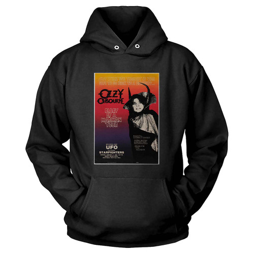 Ozzy Ozbourne 1982 Diary Of A Madman Tour Indiana Concert Hoodie