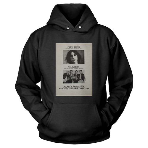 Patti Smith And Television 1974 New York Concert Hoodie