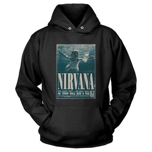 Rare Nirvana Feb 9 1992 Auckland New Zealand Concert Hoodie
