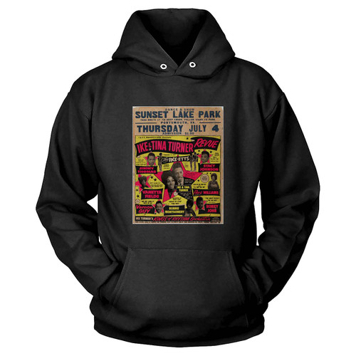 Sensational Ike And Tina Turner Revue Fourth Of July 1963 Boxing Style Concert Hoodie