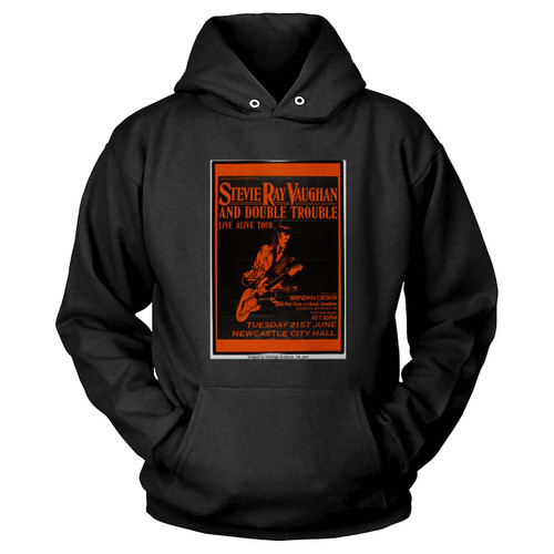 Stevie Ray Vaughan And Double Trouble Signed English Concert Hoodie