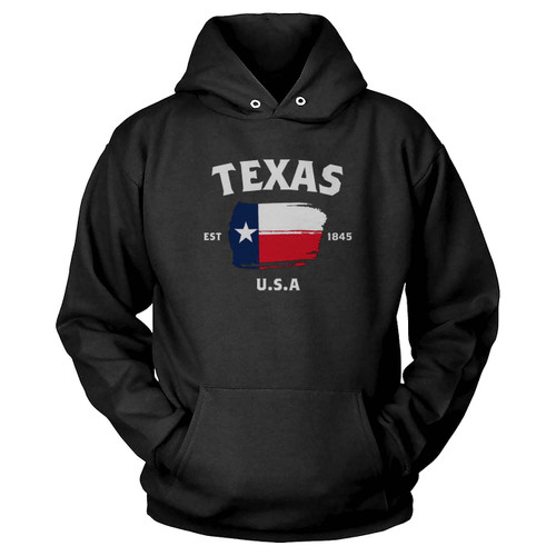 Texas Est 1836 Flag Usa American State Hoodie