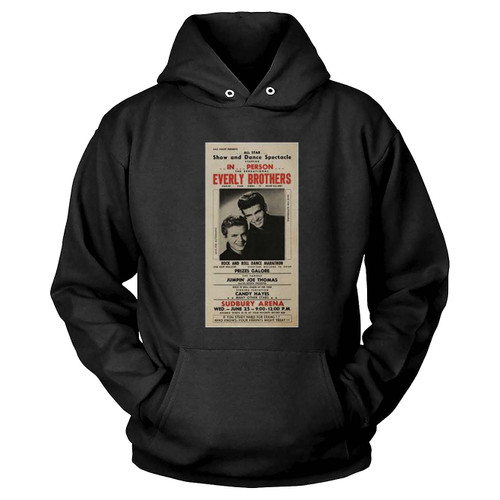 The Everly Brothers 1958 Concert Handbill ' Hoodie