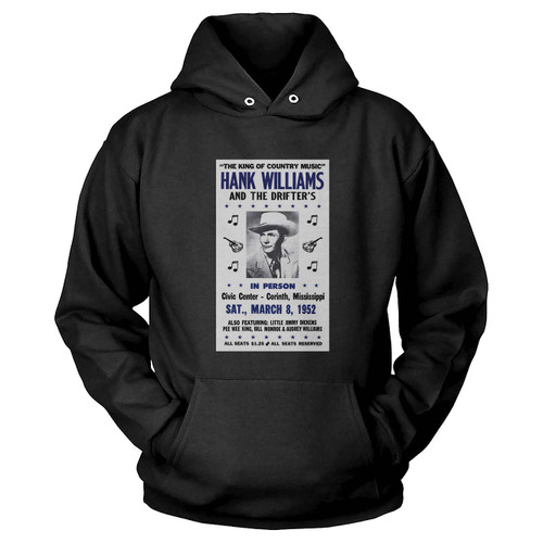The King Of Country Music Hank Williams And The Drifters Hoodie