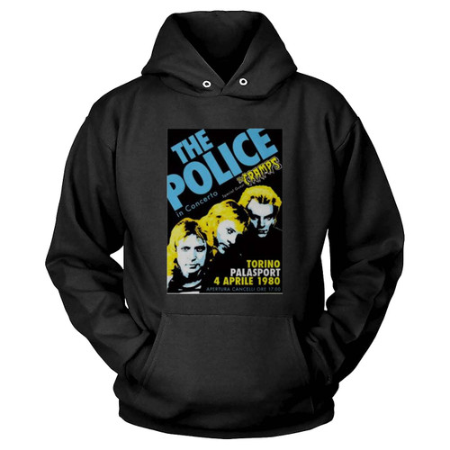 The Police Concert With Special Guest The Cramps 4 Aprile 1980 Hoodie
