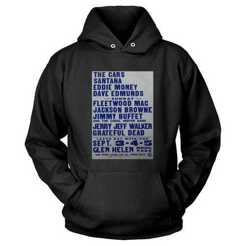 The Police Ramones Fleetwood Mac 1982 Us Festival Oversize Boxing Style Concert Hoodie