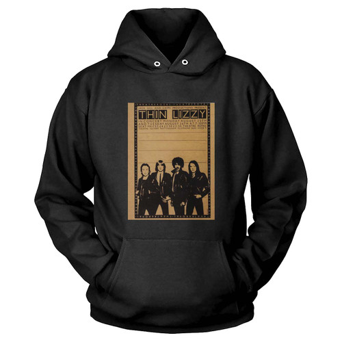 Thin Lizzy Live In Nottingham Vintage Concert Hoodie