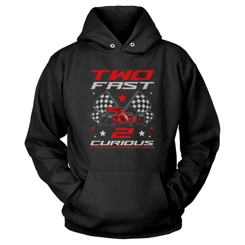 Two Fast 2 Curious Birthday Decorations 2nd Bday Hoodie
