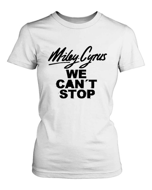 Miley Cyrus We Cant Stop Logo Women's T-Shirt Tee