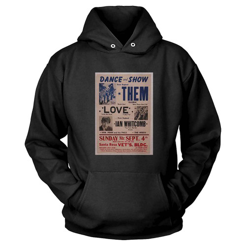 Van Morrison And Love 1966 Bay Area Boxing Style Concert Hoodie