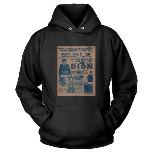 White Doo Wop Collector 1960 Original Concert Handbill Flyer Hoodie