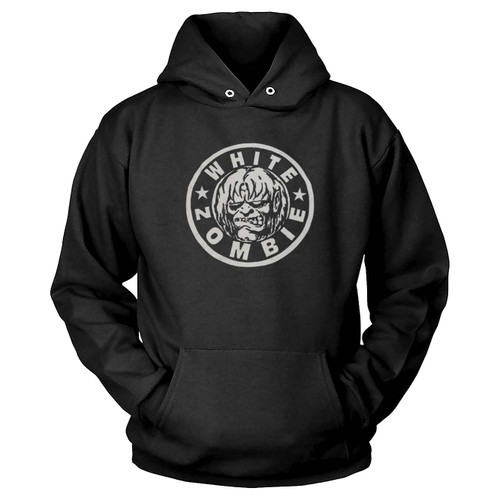 White Zombie Circle Logo Hoodie