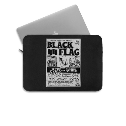 Black Flag No 47 Laptop Sleeve Black Flag No 47 Laptop Sleeve