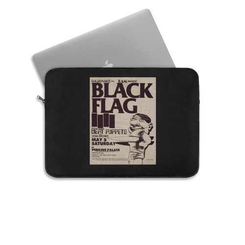 Black Flag Tour Gig Laptop Sleeve