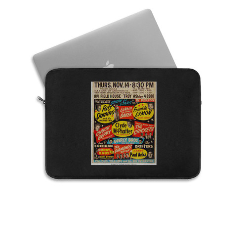 Buddy Holly Chuck Berry Eddie Cochran Everly Bros 1957 Biggest Laptop Sleeve