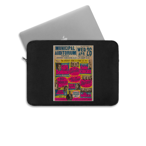 Fats Domino And Bo Diddley Municipal Laptop Sleeve