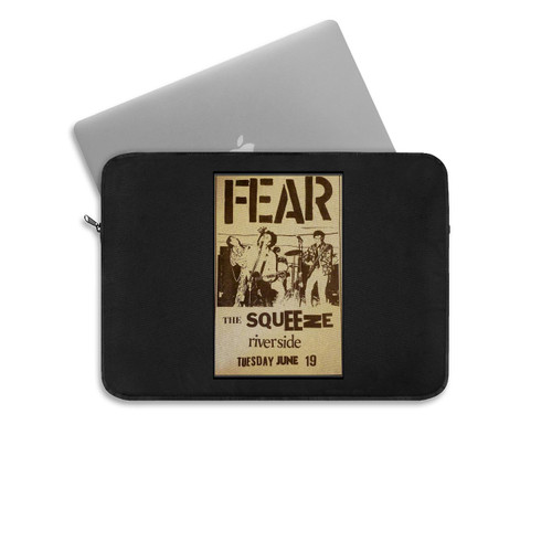 Fear At The Squeeze Nightclub In Riverside California 1977 Laptop Sleeve