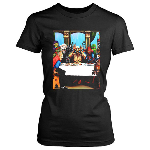 Batman And Darth Vader Invade Women's T-Shirt Tee