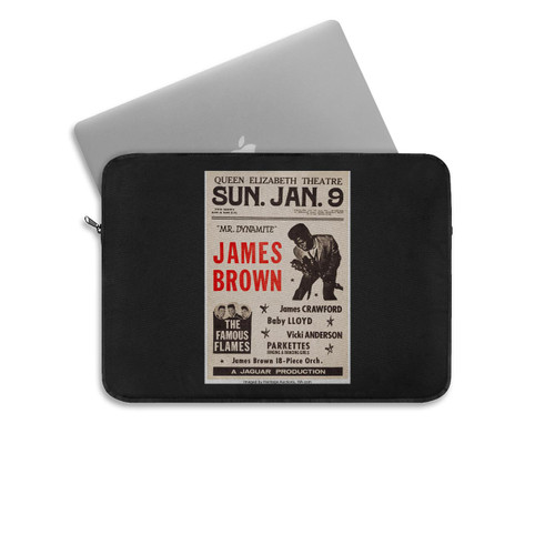 James Brown Queen Elizabeth Theatre Concert Laptop Sleeve